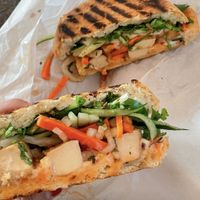vegan bahn mi  at Mendocino Farms in Costa Mesa