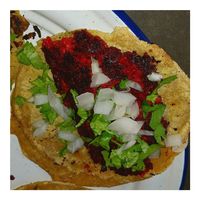 Taco de Chorizo at La Rana Vegana in Cabo San Lucas