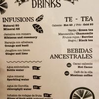 Menu closeup   at La Rana Vegana in Cabo San Lucas