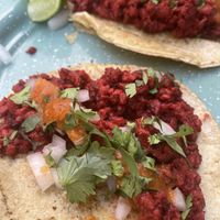 Chorizo Tacoo  at La Rana Vegana in Cabo San Lucas
