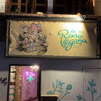 Signage at La Rana Vegana in Cabo San Lucas