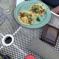 Pastor and asada tacos   at La Rana Vegana in Cabo San Lucas