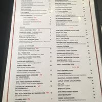 Menu 04-2019 at Ginger & Fork in Houston