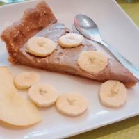 Raw cheese cake at L'Essentiel Saveurs Crues in Montpellier