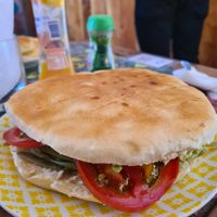 vegan sandwich at 02 Salon de Te in San Pedro De Atacama