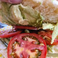 avo and tomatoe at 02 Salon de Te in San Pedro De Atacama