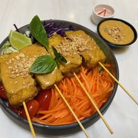 Satay salad  at Veganerie - Ratchathewi in Bangkok