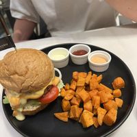 Veganerie burger at Veganerie - Ratchathewi in Bangkok