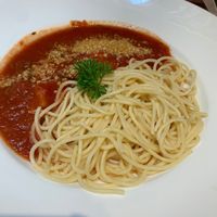 Pasta with sausage   at Veganerie - Ratchathewi in Bangkok