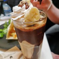 Chocolate brownie milkshake at Veganerie - Ratchathewi in Bangkok