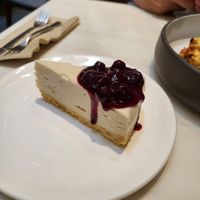 Blueberry cheesecake - husband's favorite at Veganerie - Ratchathewi in Bangkok