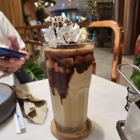 Choco peanut milkshake - winner! at Veganerie - Ratchathewi in Bangkok