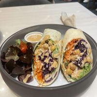 Chickpea wrap  at Veganerie - Ratchathewi in Bangkok