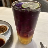 Butterfly pea tea  at Veganerie - Ratchathewi in Bangkok