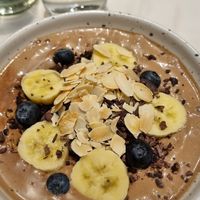 Chocolate smoothie bowl - delicious at Veganerie - Ratchathewi in Bangkok