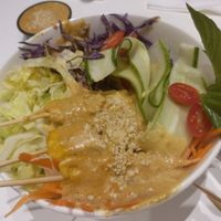 Peanut Satay at Veganerie - Ratchathewi in Bangkok