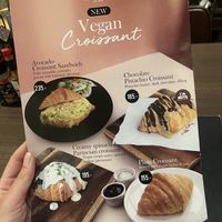 Croissant menu  at Veganerie - Ratchathewi in Bangkok