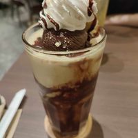 Peanut banana choc milkshake - amazing! at Veganerie - Ratchathewi in Bangkok