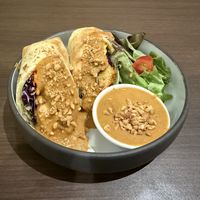 Tofu Satay Wrap  at Veganerie - Siam Paragon in Bangkok