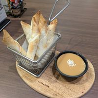 Baked Spinach Sticks at Veganerie - Ratchathewi in Bangkok