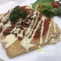 Pizza crepe at Veganerie - Ratchathewi in Bangkok