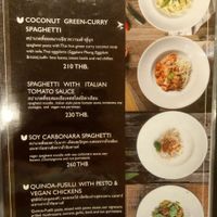 Menu at Veganerie - Ratchathewi in Bangkok