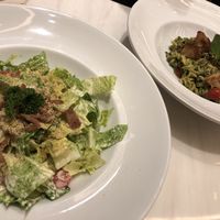 Vegan Ceacar Salad and Pasta Pesto at Veganerie - Ratchathewi in Bangkok
