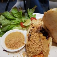Tofu satay wrap at Veganerie - Ratchathewi in Bangkok