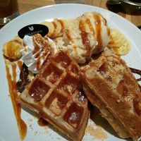 Vegano waffle at Veganerie - Ratchathewi in Bangkok