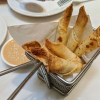 Spinach Rolls at Veganerie - Ratchathewi in Bangkok