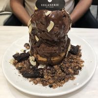 Brownie dessert (dark chocolate taste) at Veganerie - Ratchathewi in Bangkok
