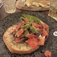 Vegan bruschetta   at Zizzi in Belfast