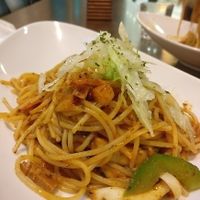 sambal olio pasta at Roma's Deli in Central Singapore