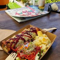 Filo wrap at Zens Kitchen Food Truck in Murchison