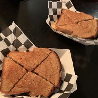 Two vegan grilled sandwiches  at Toasty's Grilled Cheese Shop in Duluth
