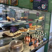 Good selection of cakes  at Ahimsa The Vegan Cafe in North West London