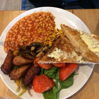 vegan breakfast  at Ahimsa The Vegan Cafe in North West London