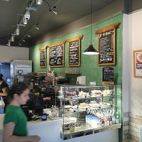 Cafe bar at Ahimsa The Vegan Cafe in North West London