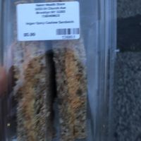 Spicy vegan sandwich   at Nanni Juice Bar in Brooklyn