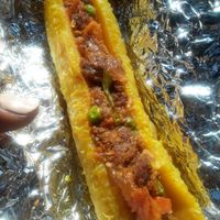 Soysage stuffed Plantain at Nanni Juice Bar in Brooklyn