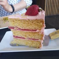 Strawberry lemonade cake at Woodhouse in Columbus