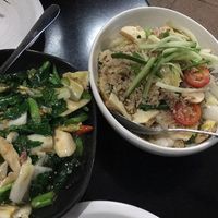 2 vegan dishes at Khao Pla in Chatswood