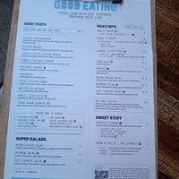 Menu at The Orange Tree in Leicester