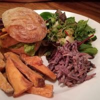 Burger at The Orange Tree in Leicester