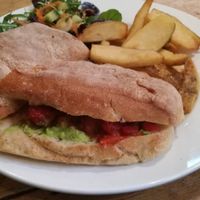 Sandwich and chips at The Orange Tree in Leicester