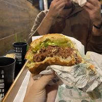   at Ahimsa Burgers in Florianopolis