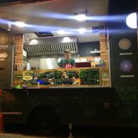 This guy looks so  friendly at Ahimsa Burgers in Florianopolis