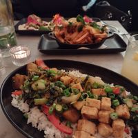 Generous general TSO, kimchi fries, tacos at LOV - McGill in Montreal