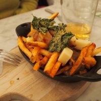 Vegan poutine at LOV - McGill in Montreal