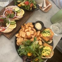 lux bagel + benedict  at LOV - McGill in Montreal